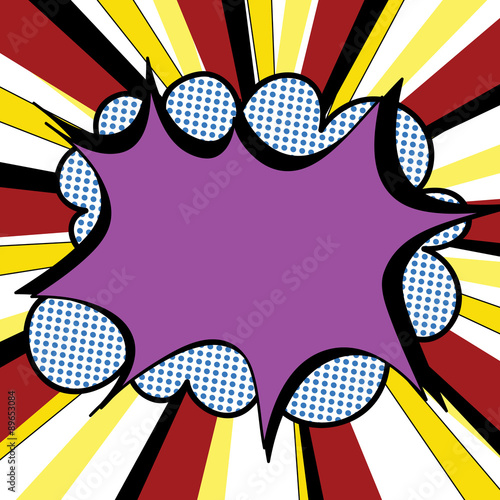 Pop art design template. Vector illustration.