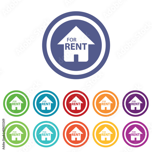 Wallpaper Mural Rental house signs colored set Torontodigital.ca