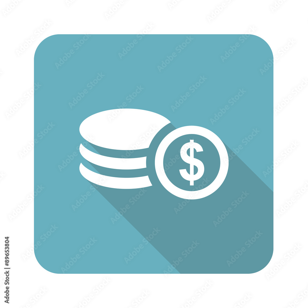 Dollar rouleau icon, square Dollar rouleau icon, square