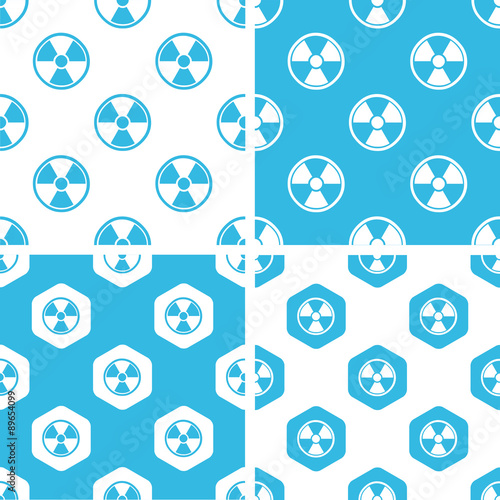 Foto Radiohazard patterns set
