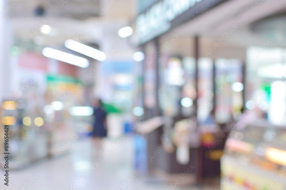 Abstract Blur or Defocus Background of Shopping Plaza or Department Store Abstract Blur or Defocus Background of Shopping Plaza or Department Store