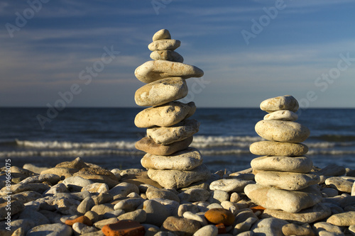 stones stacked photo