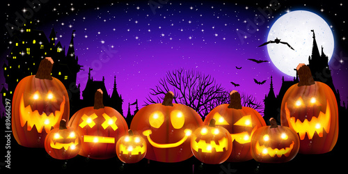 ハロウィン　かぼちゃ　背景