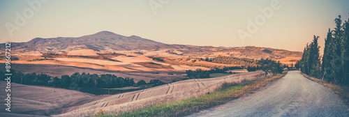 Vintage tuscan landscape