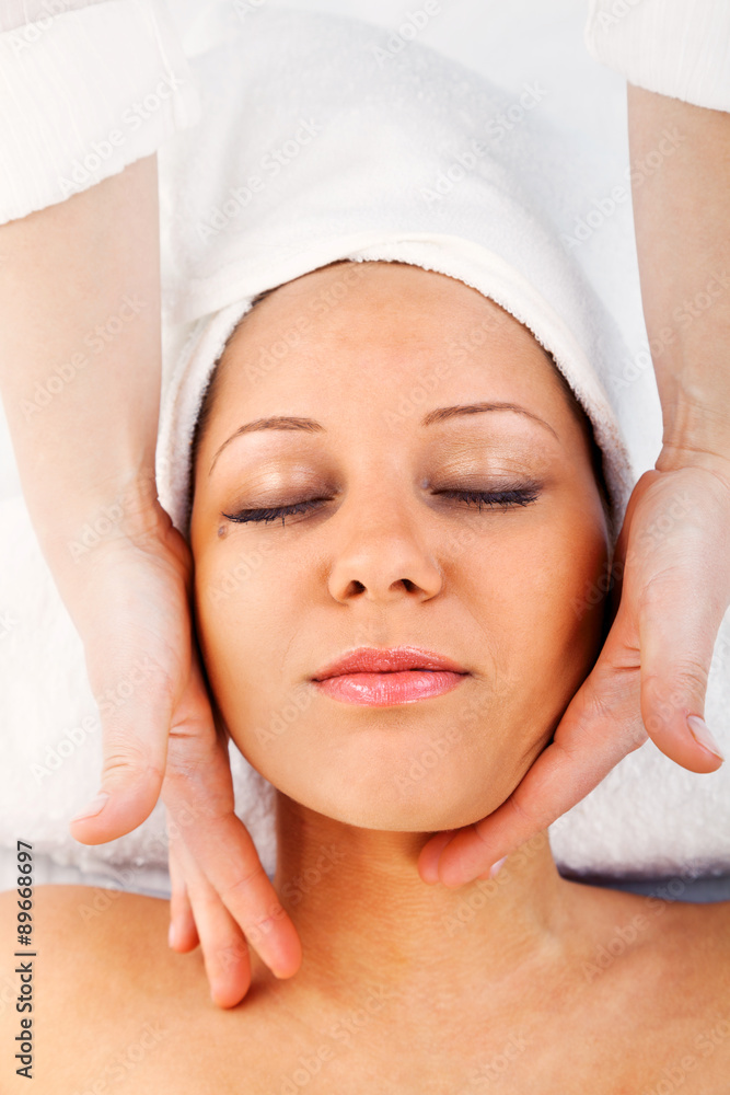 Young woman having massage Young woman having massage