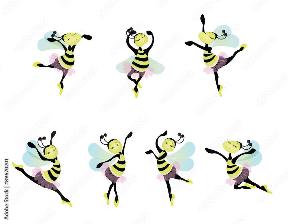 Dancing ballerina bees