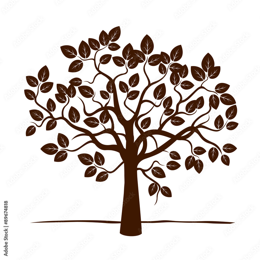 Obraz premium Vector Tree. Vector Illustration.