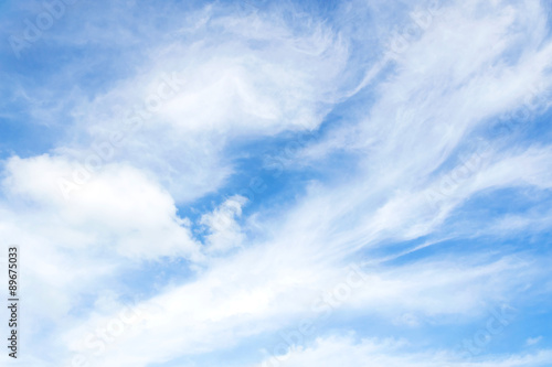 White cloud on blue sky