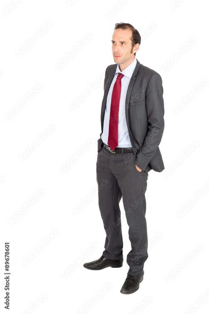 Handsome businessman doing different expressions in different sets of clothes: posing Handsome businessman doing different expressions in different sets of clothes: posing