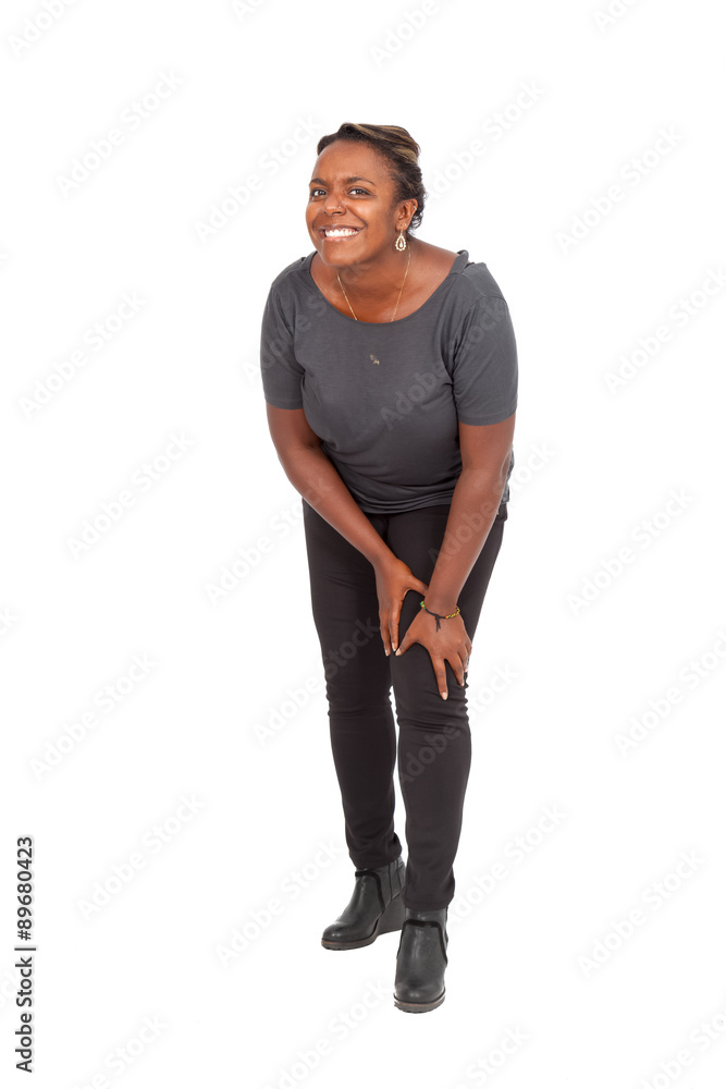 Beautiful black woman doing different expressions in different sets of clothes Beautiful black woman doing different expressions in different sets of clothes