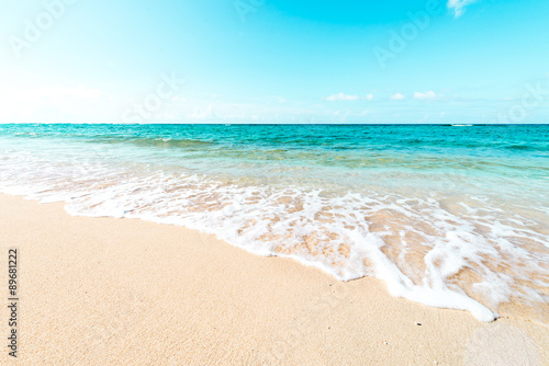 Fototapeta Naklejka Na Ścianę i Meble -  Beautiful sea and the beach, Okinawa, Japan