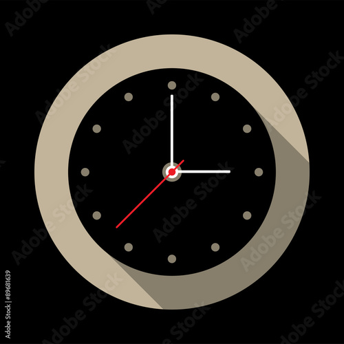 Clock icon. Vector illustration