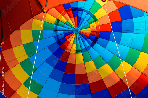 A hot air balloon, outdoor.