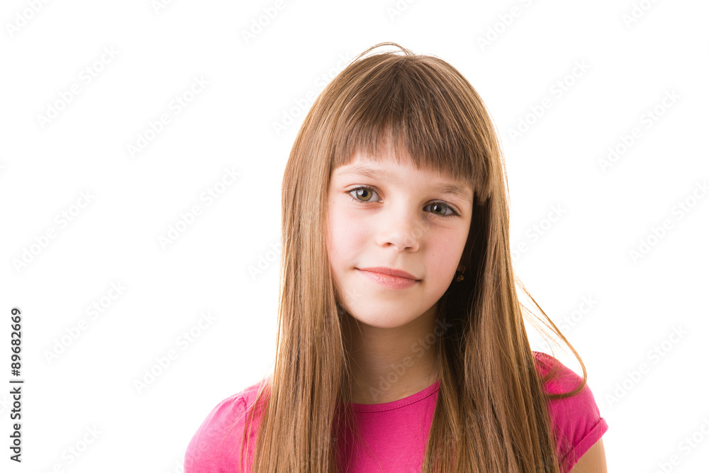 beautiful young teenage girl isolated on white beautiful young teenage girl isolated on white