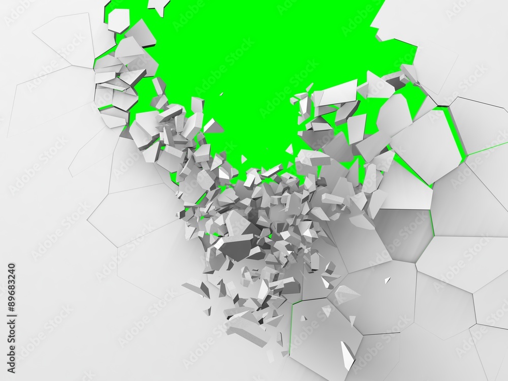 breaking wall, big damage version breaking wall, big damage version