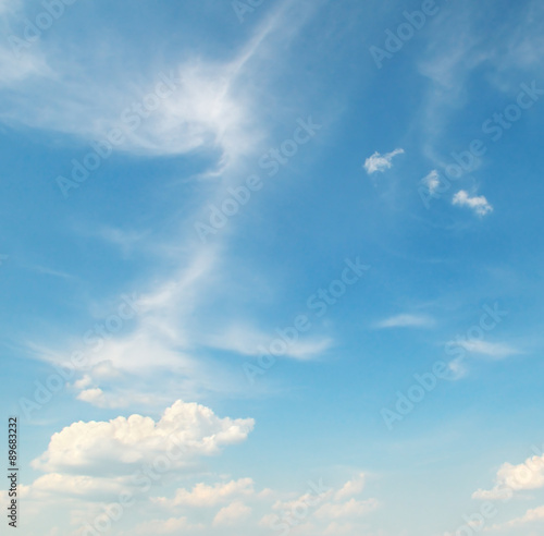 white clouds on a blue sky background