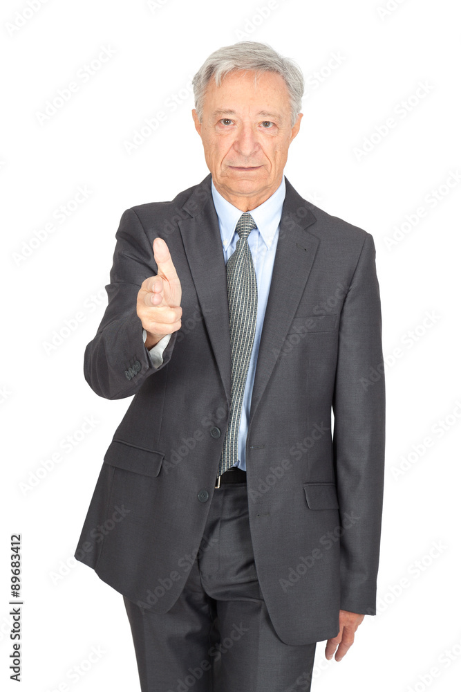 Handsome man doing different expressions in different sets of clothes: gun sign Handsome man doing different expressions in different sets of clothes: gun sign