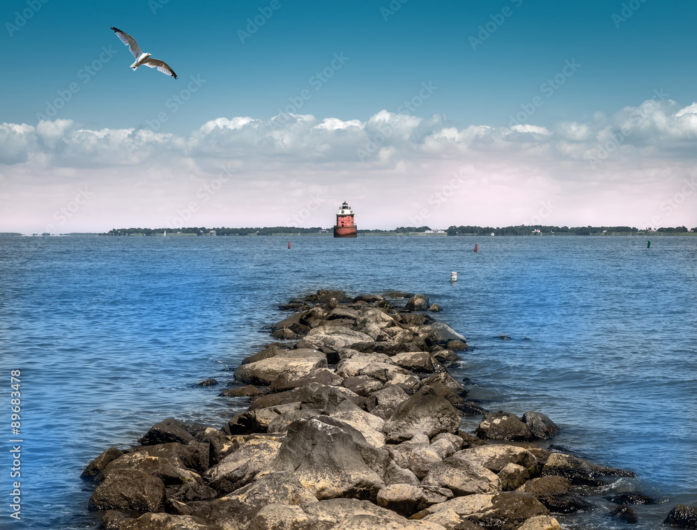 Naklejka premium Chesapeake Bay Lighthouse
