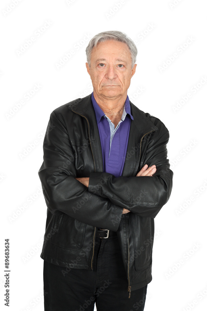 Handsome man doing different expressions in different sets of clothes: arms crossed Handsome man doing different expressions in different sets of clothes: arms crossed
