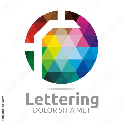 Logo Alphabet Abstract Rainbow Letter Initial R Symbol Icon Design Vector