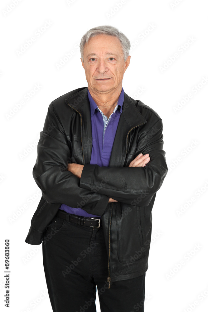 Handsome man doing different expressions in different sets of clothes: arms crossed Handsome man doing different expressions in different sets of clothes: arms crossed
