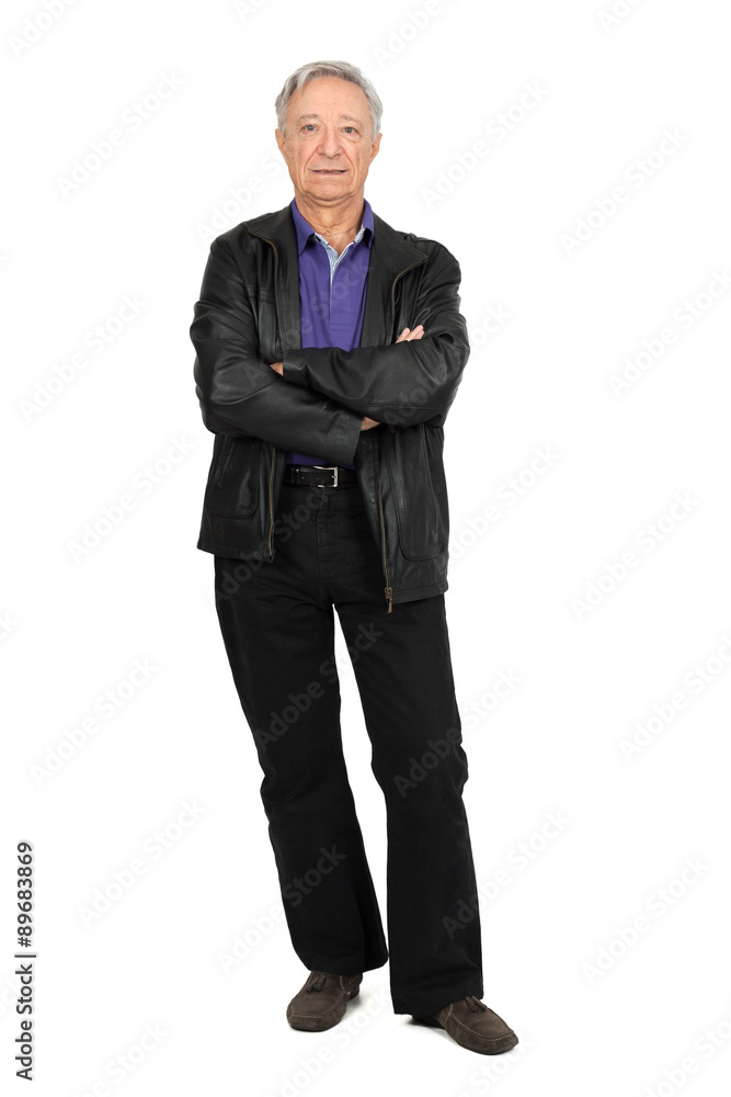 Handsome man doing different expressions in different sets of clothes: arms crossed Handsome man doing different expressions in different sets of clothes: arms crossed