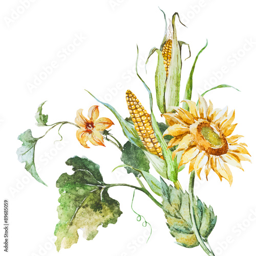 Autumn floral bouqet