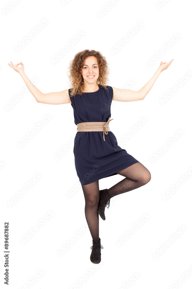 Beautiful Hispanic woman doing different expressions in different sets of clothes: yoga Beautiful Hispanic woman doing different expressions in different sets of clothes: yoga