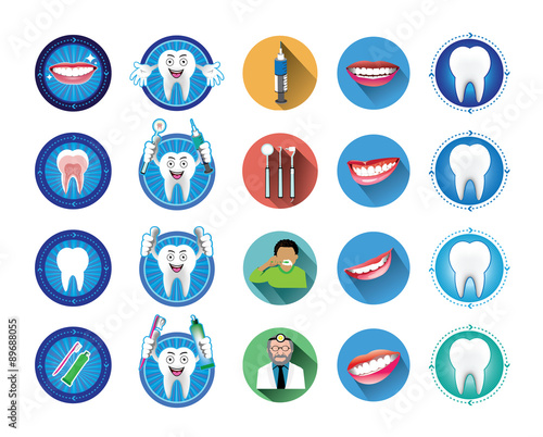 Dental icons set © soponpotsit