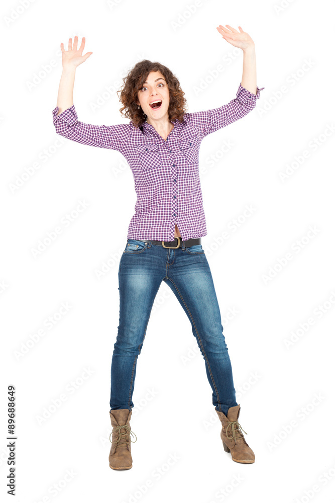 Beautiful Hispanic woman doing different expressions in different sets of clothes: posing Beautiful Hispanic woman doing different expressions in different sets of clothes: posing