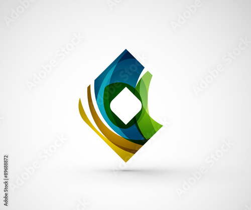 Abstract geometric company logo square, rhomb Free Download Abstract geometric company logo square, rhomb - GFXLoad
