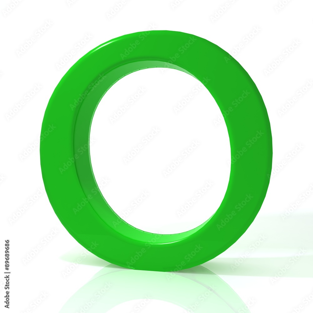 Letter O 3d illustration Letter O 3d illustration