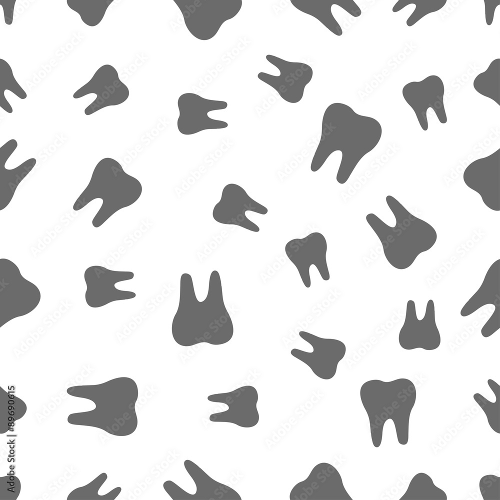 seamless pattern with tooth