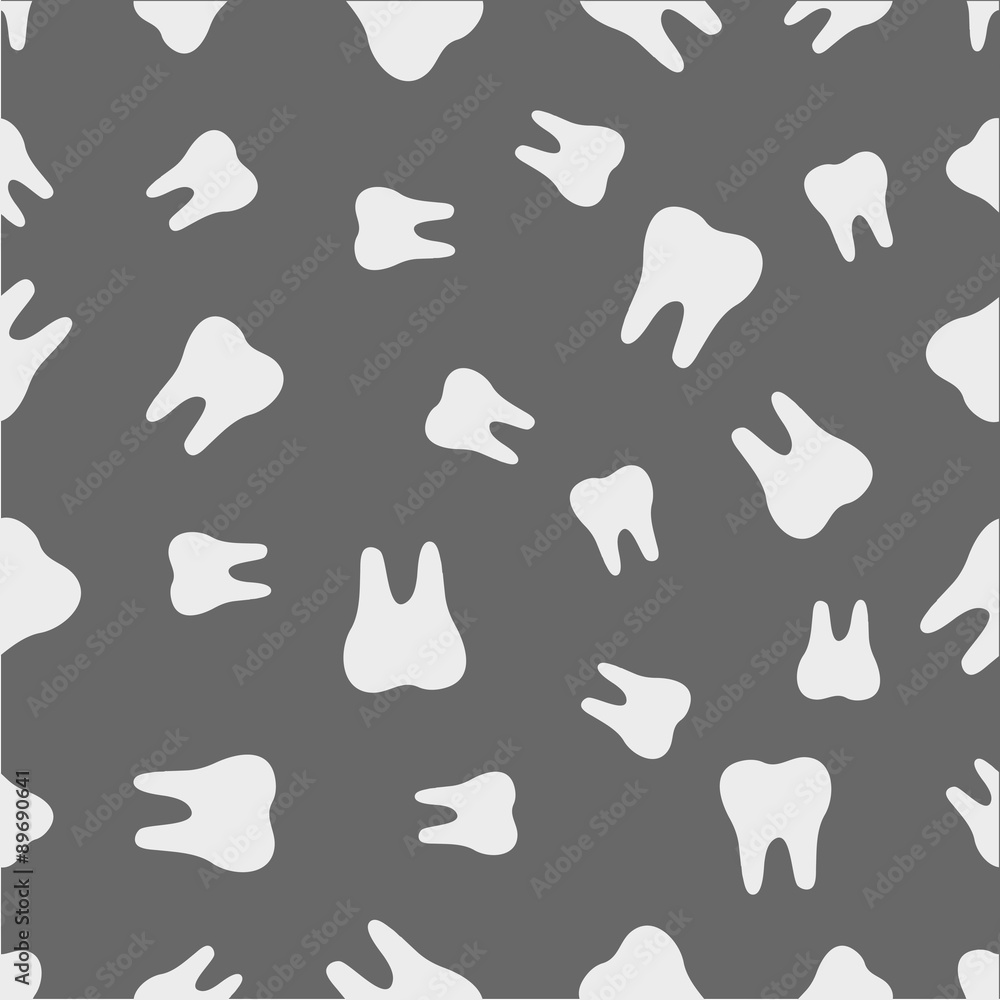seamless pattern with tooth