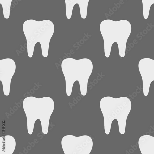 Obraz na płótnie seamless pattern with tooth w salonie