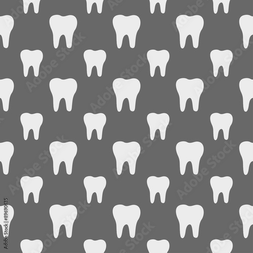 Obraz na płótnie seamless pattern with tooth w salonie