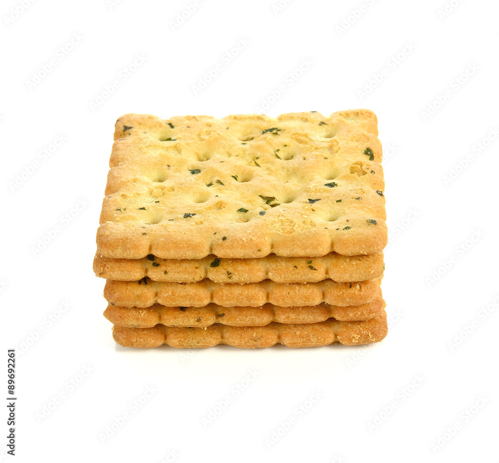 Cracker isolated on white Cracker isolated on white