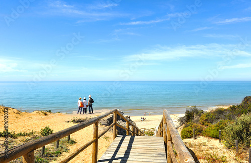 Playa de Mazagón, Cuesta Maneli, Costa de la luz, Huelva, España photo