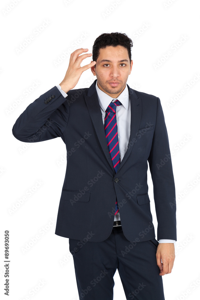 Handsome man doing different expressions in different sets of clothes: you are crazy Handsome man doing different expressions in different sets of clothes: you are crazy