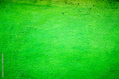 green cement wall texture background, vignette corner © mckaphoto