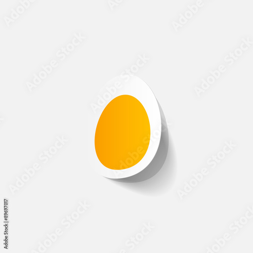 paper sticker: egg