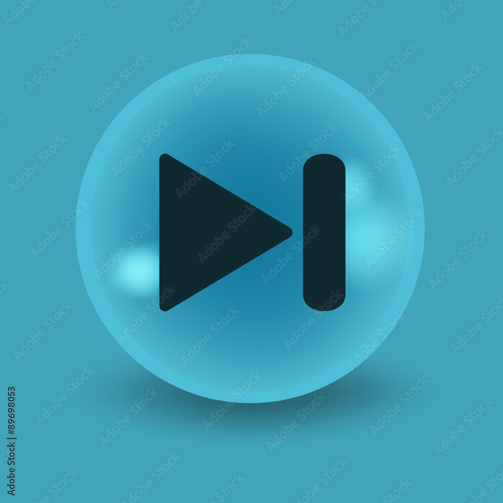 Flat modern design with shadow icon player Flat modern design with shadow icon player