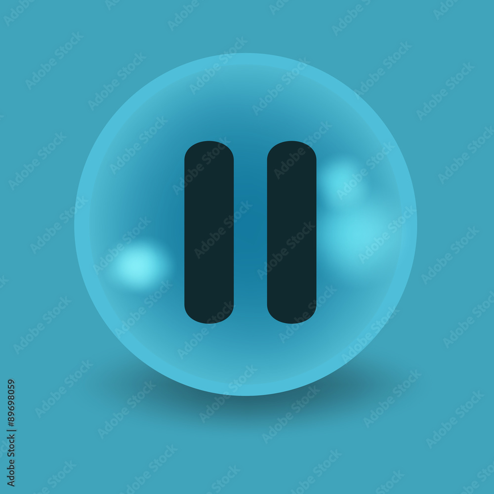 Flat modern design with shadow icon player Flat modern design with shadow icon player