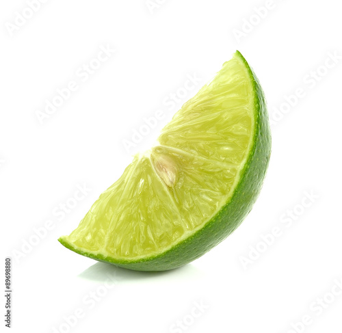 lemon, lime isolated on white