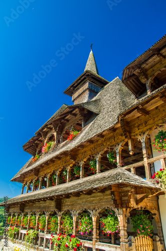 Barsana wooden monastery, Maramures, Romania. Barsana monastery is one of the main point of interest in Maramures area.