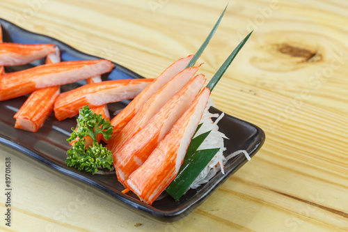Traditional japanese food, Immitation Crab Sticks or Kani Kamabo