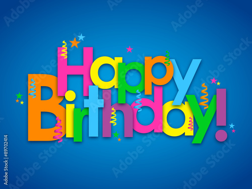 "HAPPY BIRTHDAY" Card