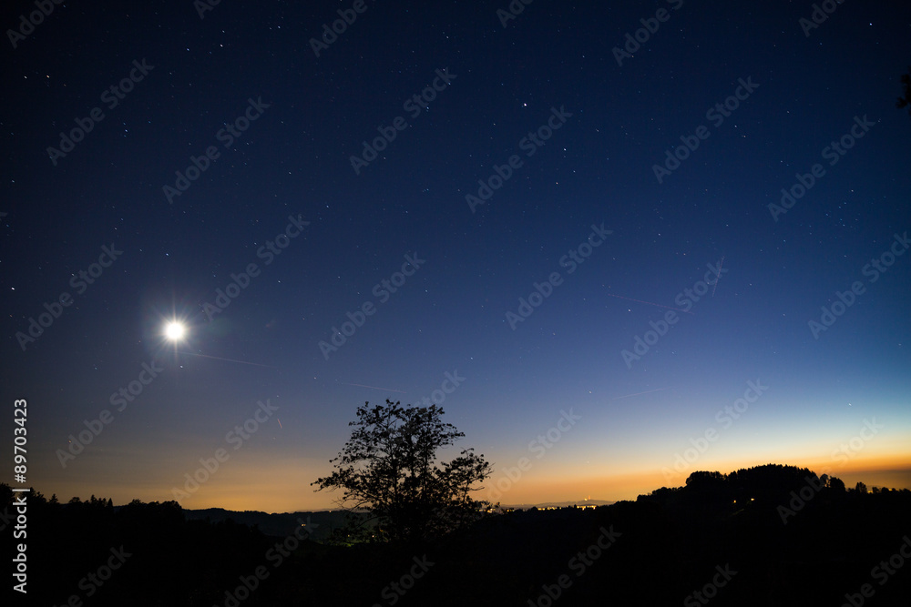 Sternenhimmel mit Horizont Sternenhimmel mit Horizont