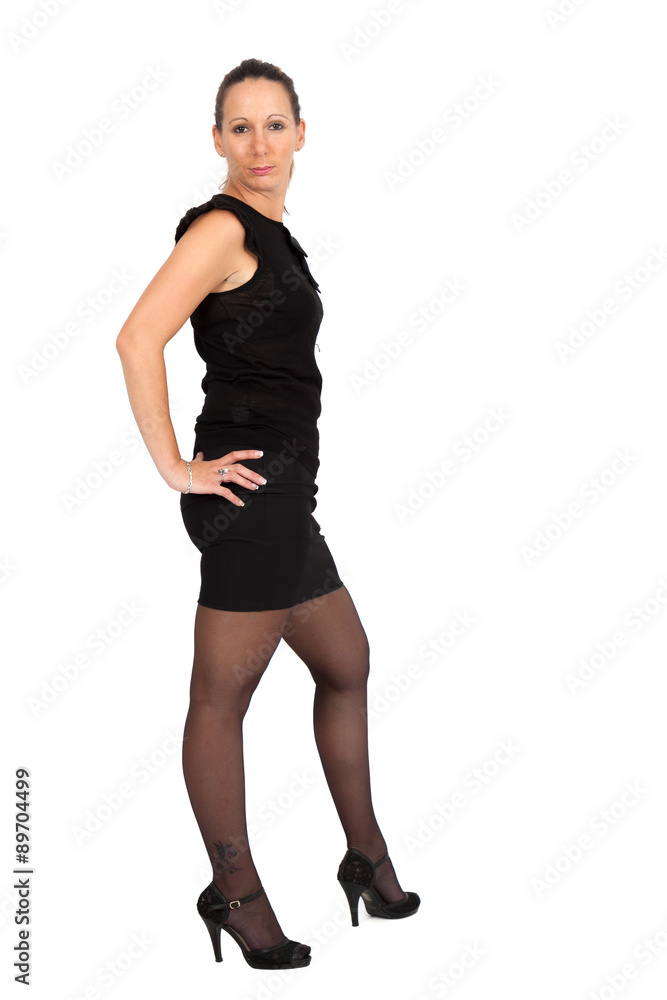 Beautiful woman doing different expressions in different sets of clothes: posing Beautiful woman doing different expressions in different sets of clothes: posing