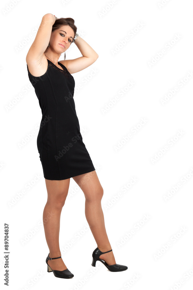Beautiful woman doing different expressions in different sets of clothes: posing Beautiful woman doing different expressions in different sets of clothes: posing